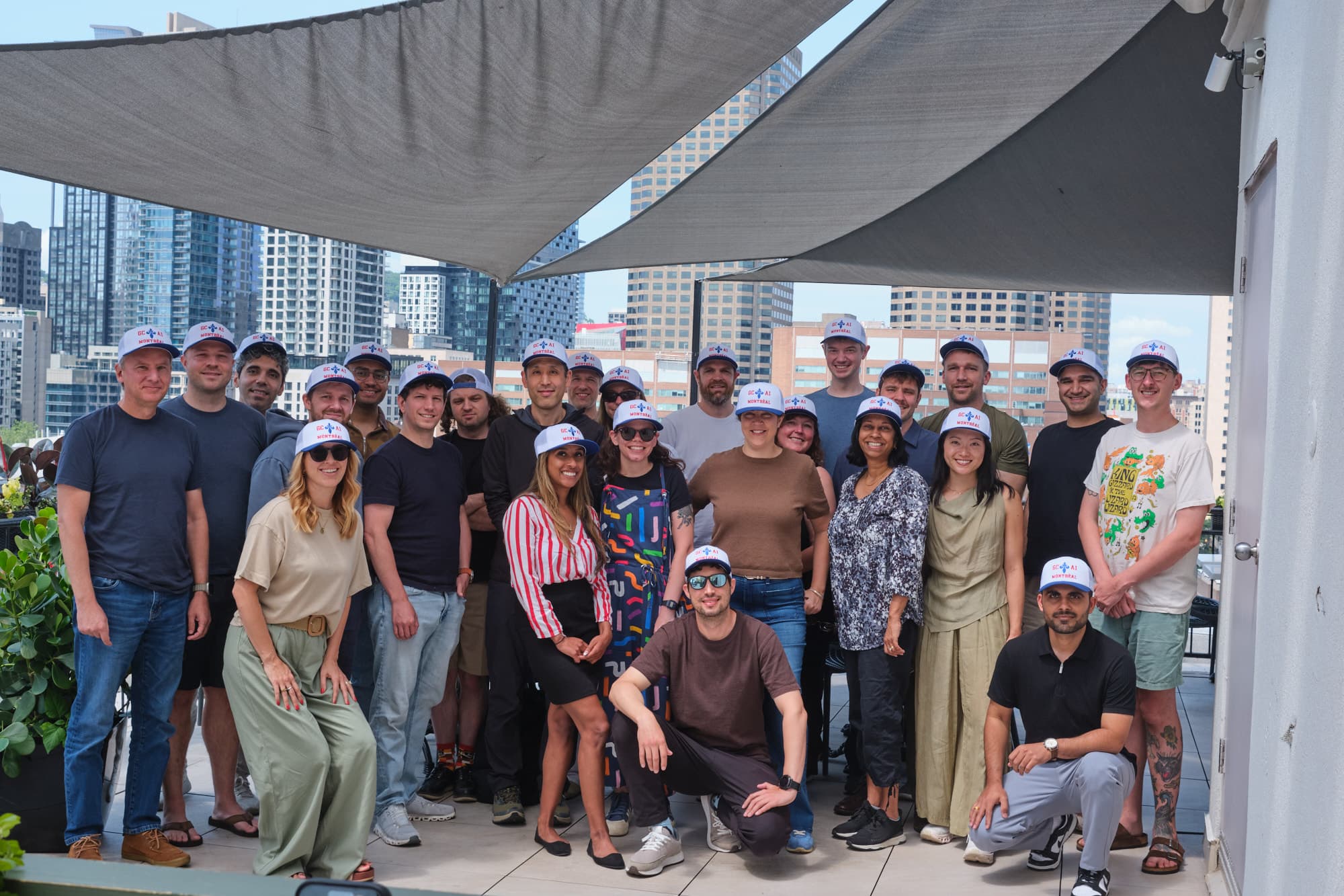 GC AI team gathered on a rooftop